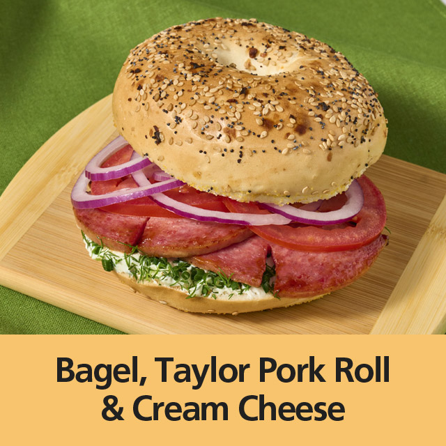 Bagel, Taylor Pork Roll & Cream Cheese